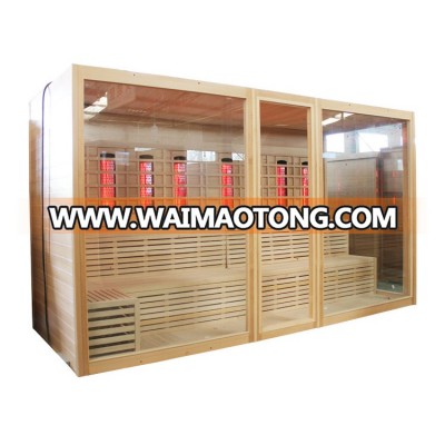 hot sale home bathrooms desgin wooden Far Infrared relaxing dry Sauna Room